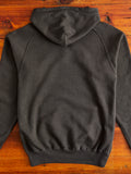 Ehu'kia Hooded Raglan Sweatshirt in Kokushoku Black