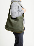 Square Shoulder Bag in Khaki Green