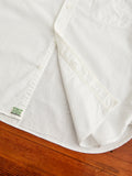 Short Sleeve Work Shirt in White Chambray