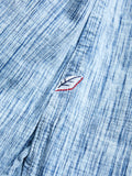 6oz Kasuri Chambray Button-Up Shirt in Indigo