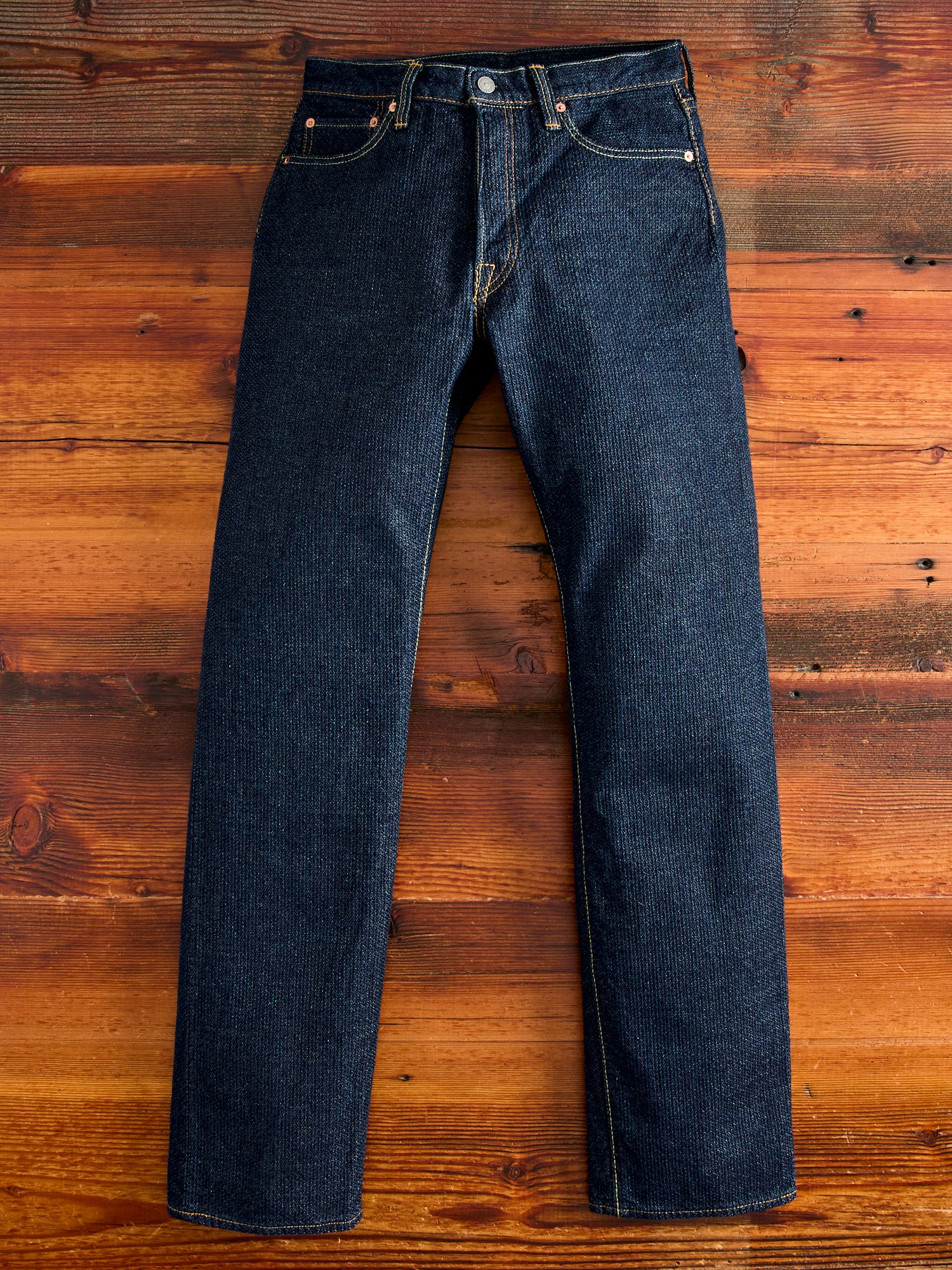 mlvince SASHIKO FLARE JEANS ちいさく INDIGO