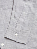 Handloom Loop Collar Shirt in Graphite Crosshatch