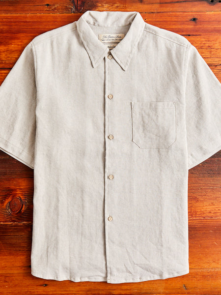 Wonder Linen Short-Sleeve Shirt in Beige – Blue Owl Workshop