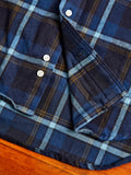 Shaggy Flannel in Blue Check