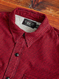 Vermont Lined Overshirt in Red Black