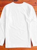 Long Sleeve Pocket T-Shirt in White