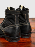 7 Hole '73-Folk Boots in Black Horsehide