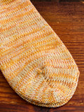 Melange Quarter Length Sock in Gold