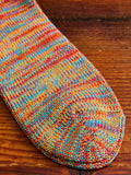 Melange Quarter Length Sock in Orange