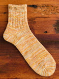 Melange Quarter Length Sock in Gold