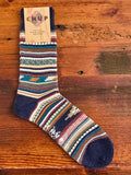 Monument Valley Sock in Indigo