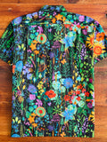 Camp Shirt in Black Floral Lawn