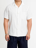 Atlantico Camp Collar Button-Up Shirt in White