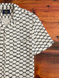 Net Button-Up Shirt in Black
