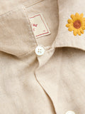 Spring 2 Button-Up Shirt in Ecru