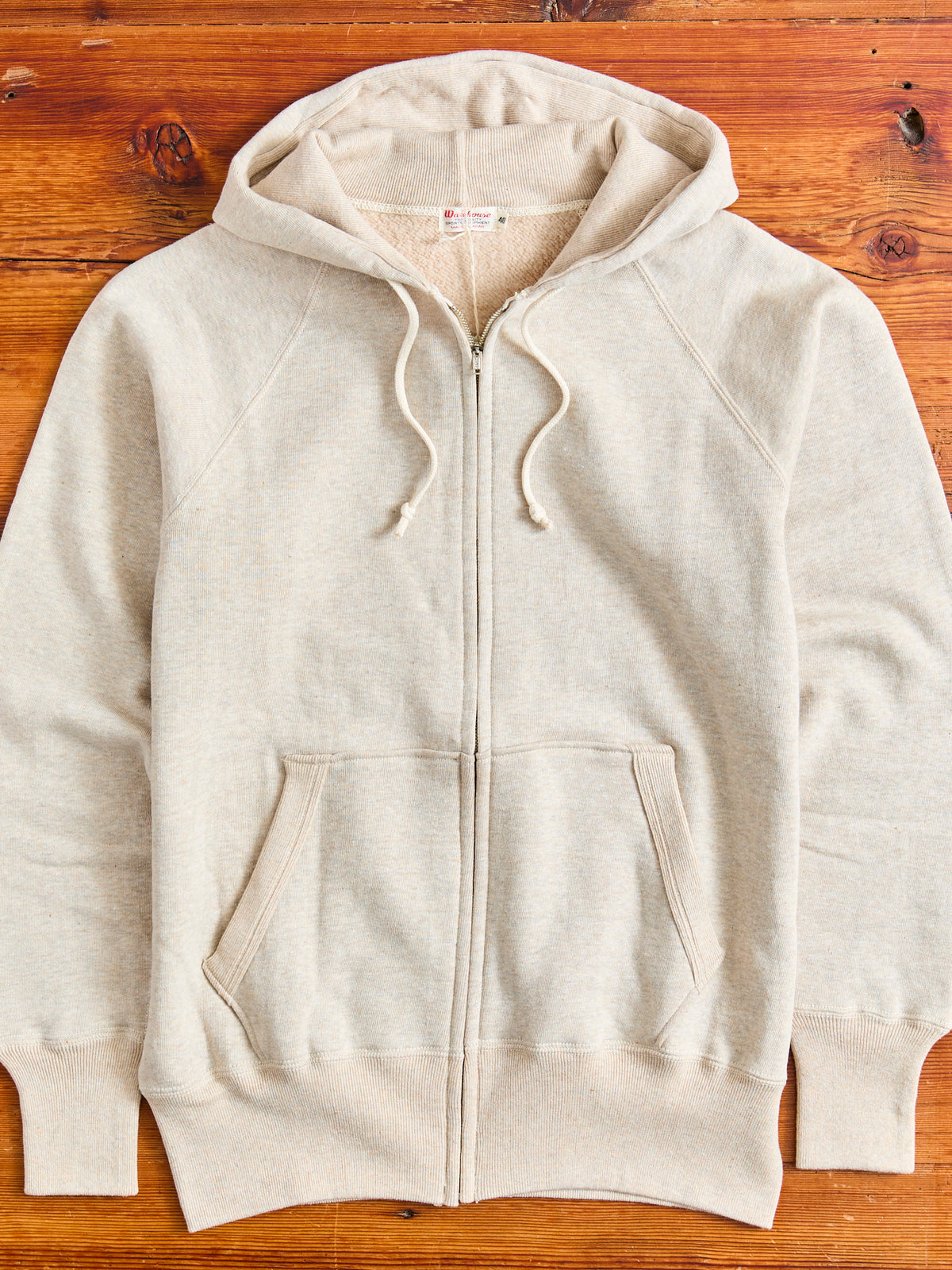 MISAGA ORGANIC COTTON TENSHI ZIP UP HOODIE MASU MB ZIP-UP HOODIE 