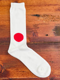 Japanese Flag Socks in Natural