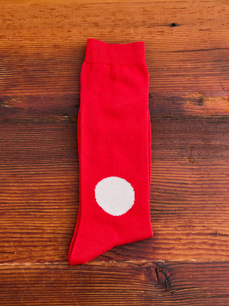 Japanese Flag Socks in Red