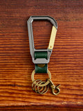 Carabiner Keychain in Green