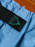 Nylon Taffeta Belted C.S Shorts in Sax Blue