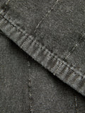 122 Herdwick Stripe Pleat Back Trousers in Mars Black