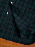 Short Sleeve Button-Down Shirt in Indigo Blackwatch