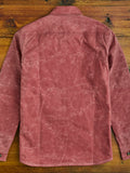 Waxed Canvas Crissman Overshirt in Nautical Red