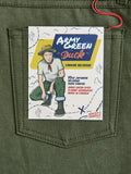 10oz Selvedge Army Green Duck Canvas - True Guy Fit