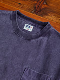 Heavyweight Pigment Dye Pocket T-Shirt in Faded Purple