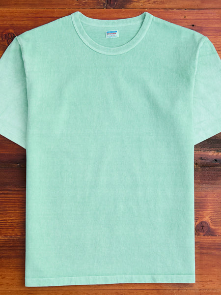Stand Wheeler Pigment-Dyed T-Shirt in Turquoise