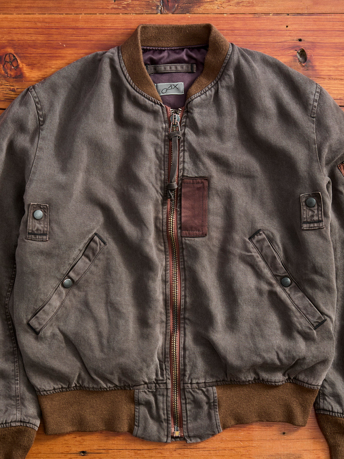 MSP-4025 Vintage Wash MA-1 Jacket in Faded Black – Blue Owl Workshop