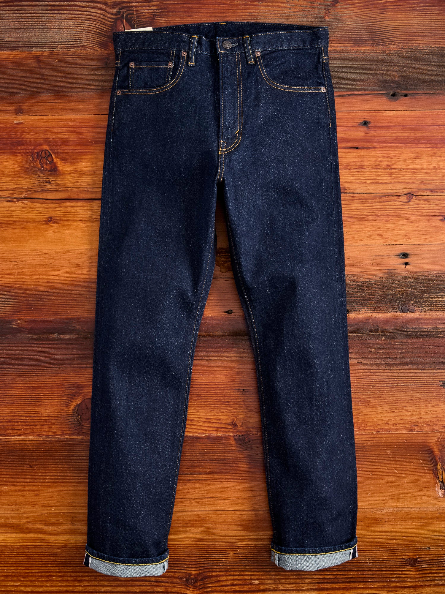 F153 SELVEDGE DENIM TAPERED 5 POCKETS - INDIGO