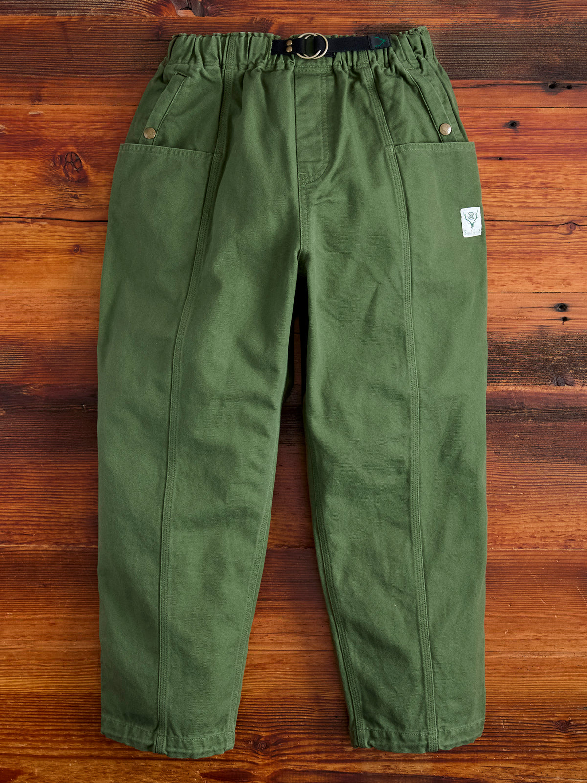 11.5oz Cotton Canvas Belted C.S Pant in Moss Green – Blue Owl Workshop