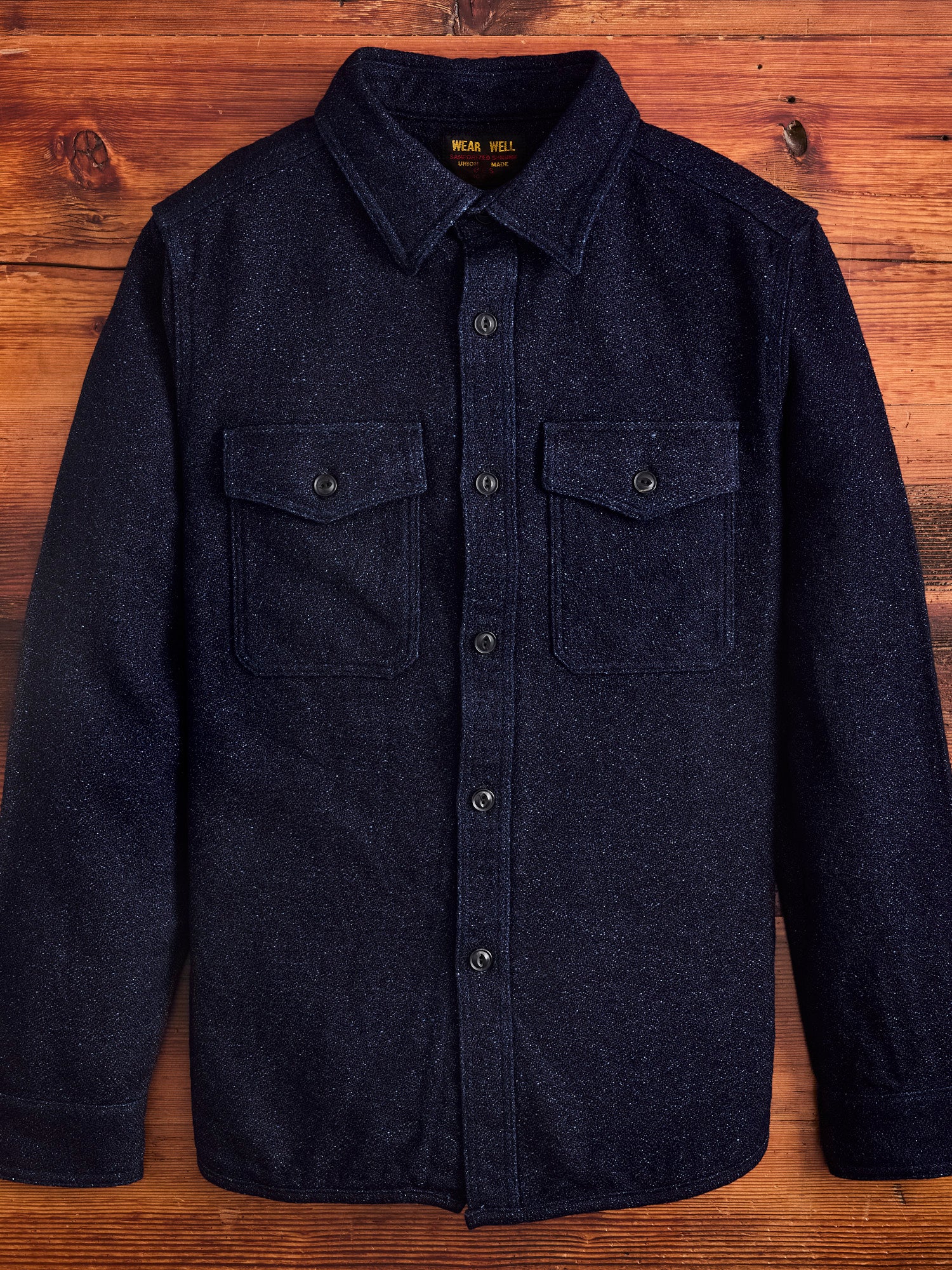 True Grit Freshwater Plaid Flannel Shirt in Indigo