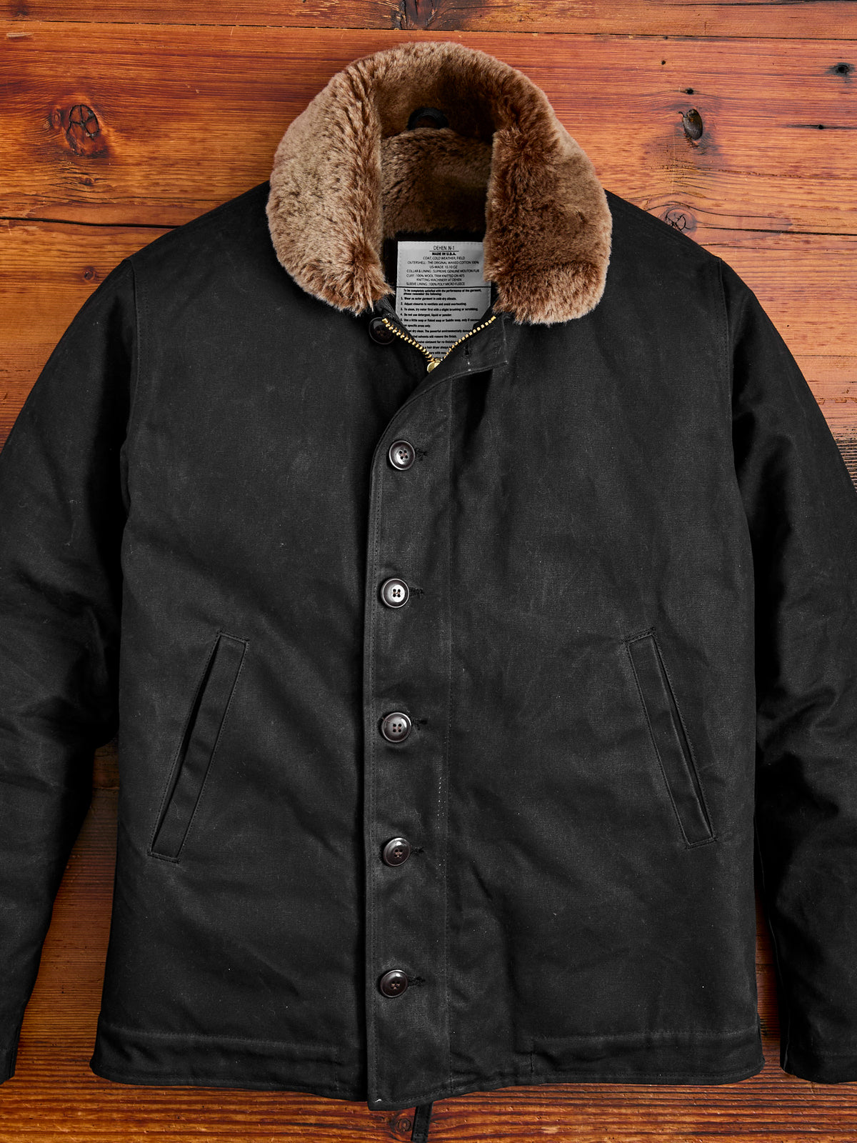 N-1 Deck Jacket in Black Kodiak – Blue Owl Workshop