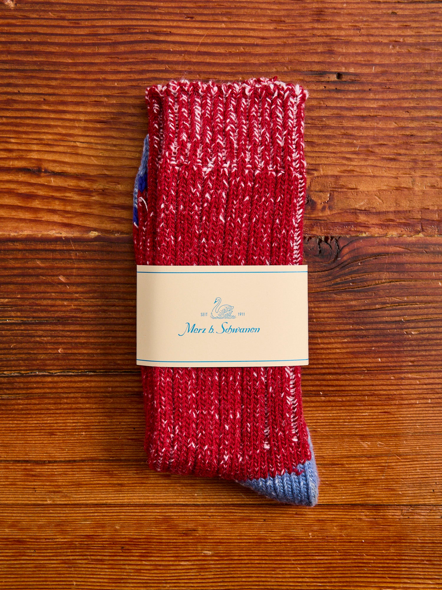 Adult Remy Thick Merino Wool Knee Socks - Wine Red main image 1
