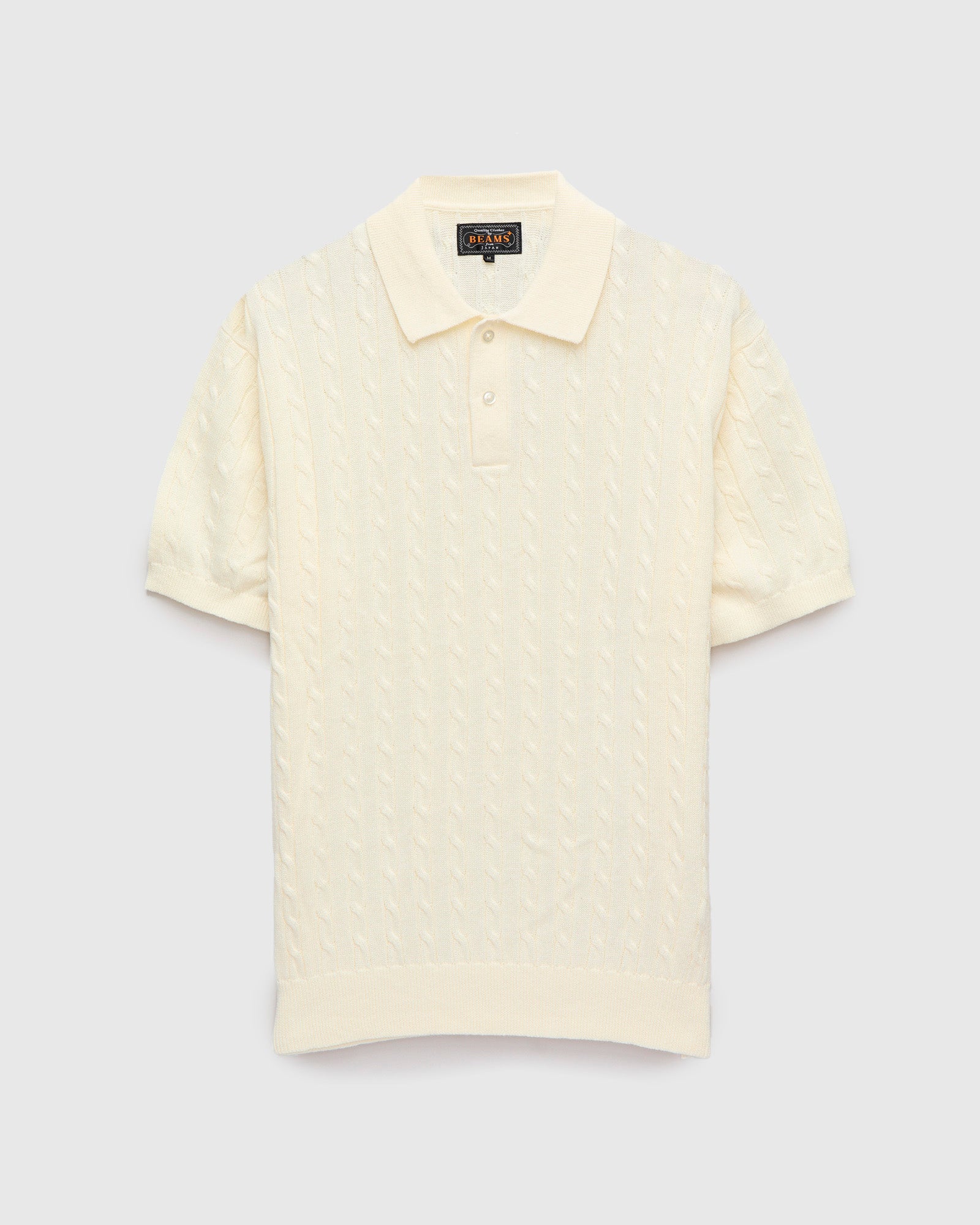 Compact Knitted Check Polo Sweater