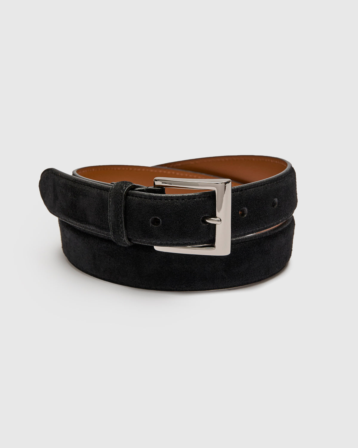 EUC Sass & Bide Black Suede Business Casual Everyday Goth Moto Indie Belt SZ 40 Holden | Blue Suede Leather Belt | In stock! | BSWK main image 3