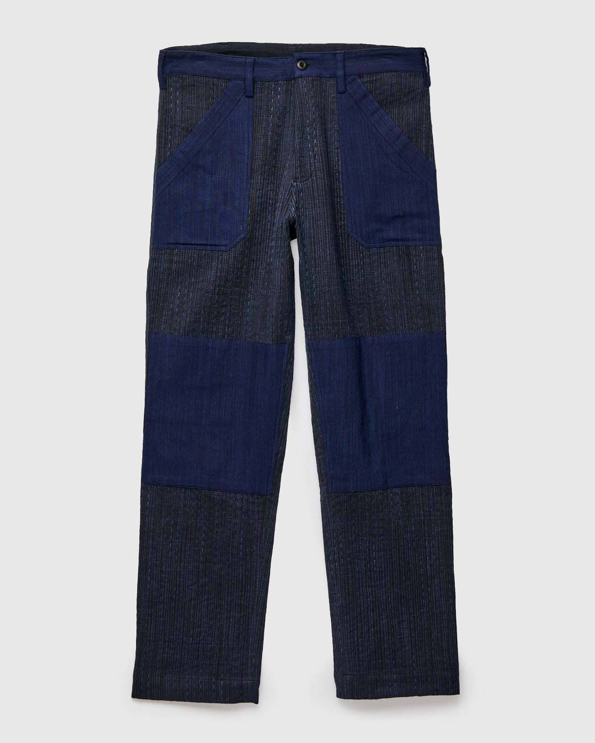 Patchwork Stitch Isaac Pants in Indigo Iron Spacedye – Blue Owl 
