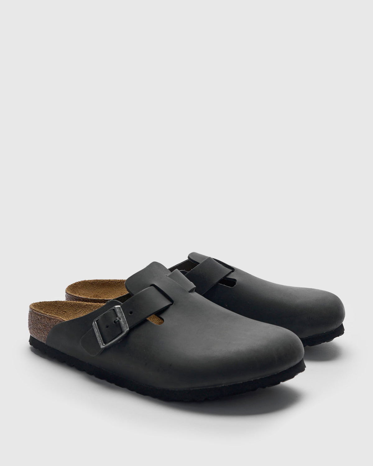 Birkenstock Boston Clogs Black Oiled Leather Regular Fit Mens Sz 12 Boston Clog in Black Oil Leather – Blue Owl Workshop main image 2