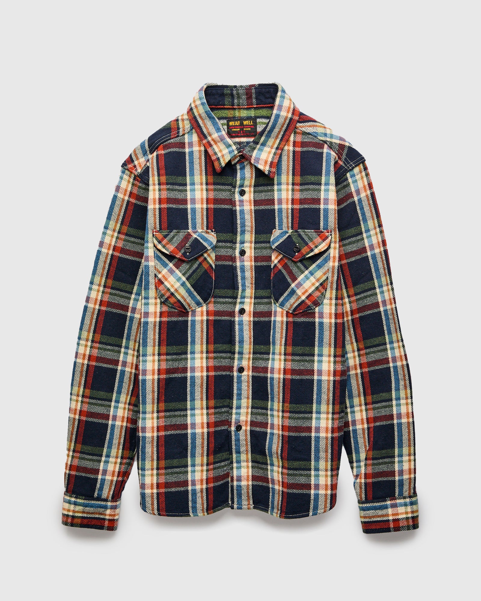 Heavy Flannel Shirt in Navy – Blue Owl Workshop