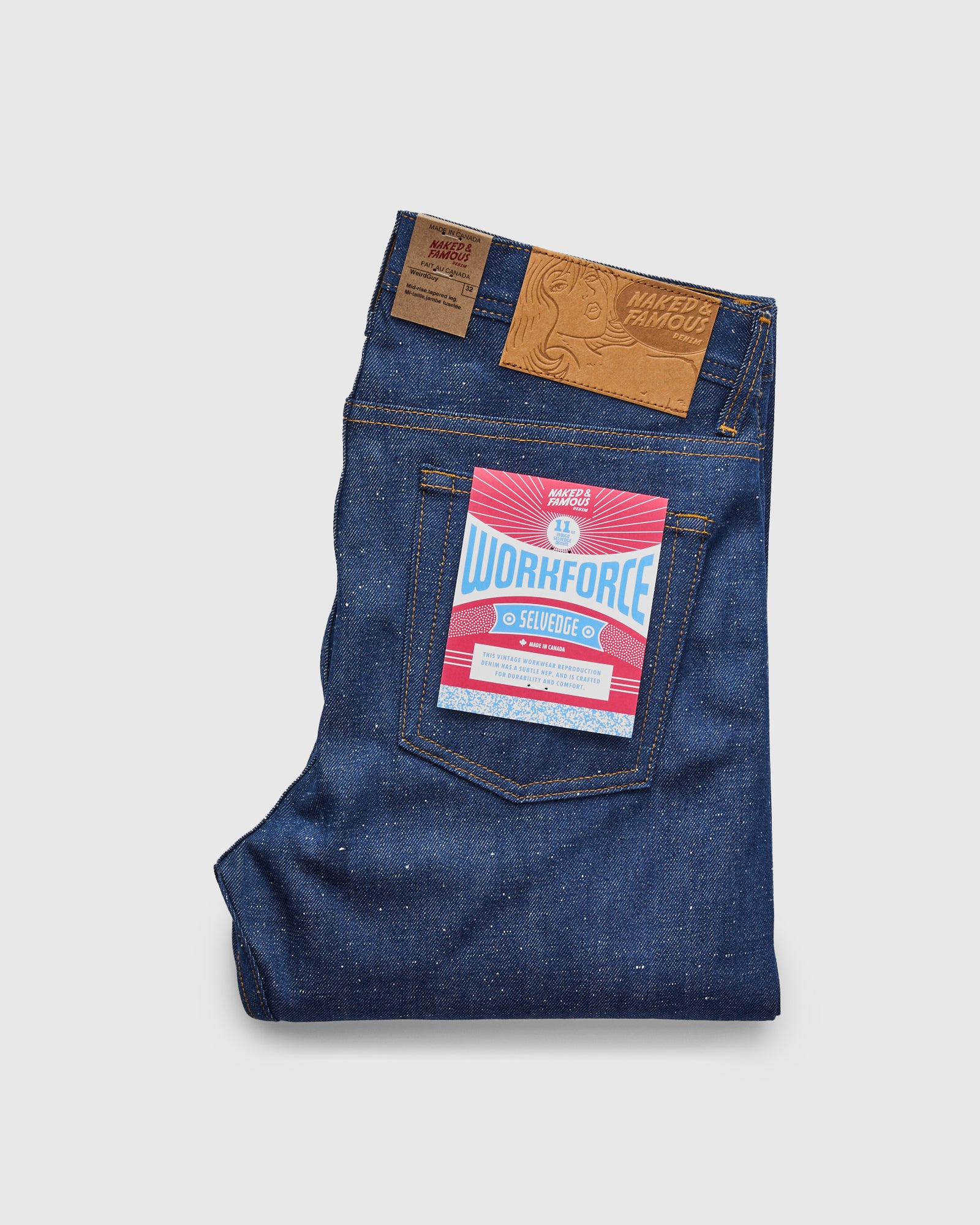 田中 野夫 5years Wide Straight Denim W31 Workforce Selvedge