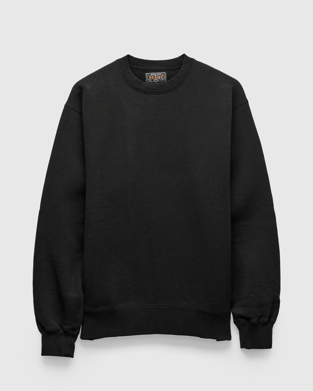 Azuma-Knit Fleece Crewneck Sweater in Black – Blue Owl Workshop