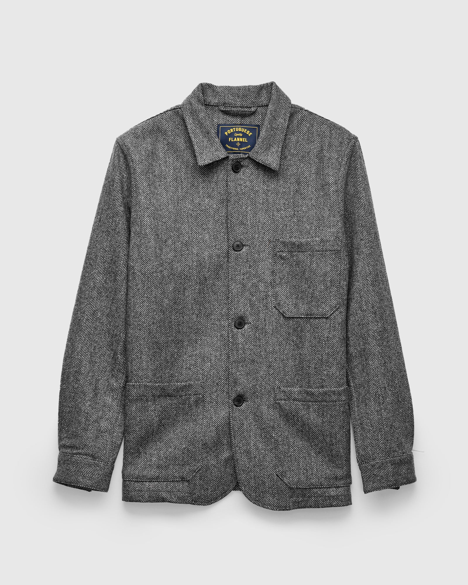 アジャスタブルコスチュームHERRINGBONECORDUROYTROUSERS Labura Herringbone Wool Chore Coat in Grey – Blue Owl Workshop
