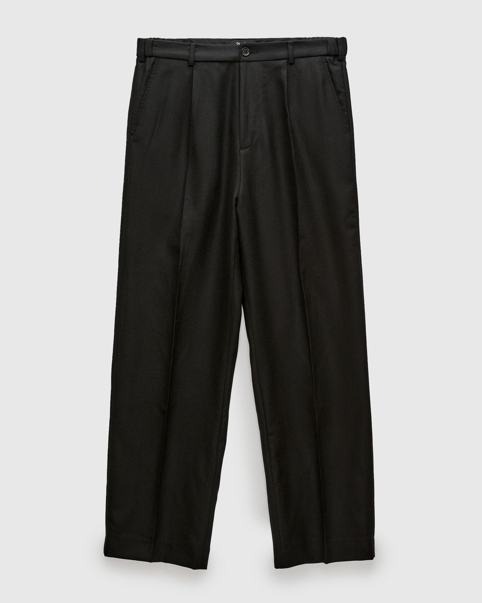 Pleated Trouser in Black Wool – Blue Owl Workshop