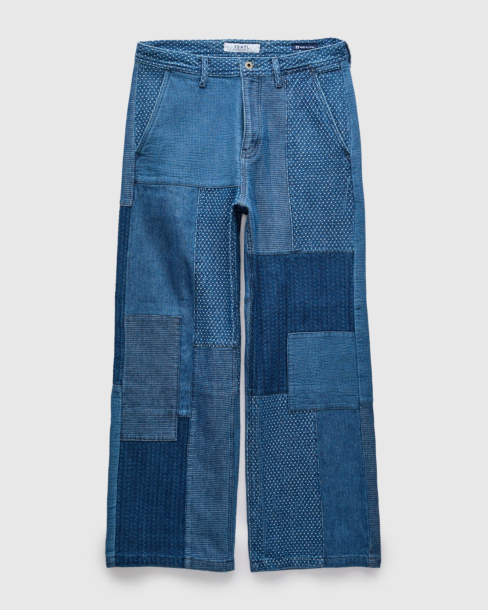 Boro Patchwork Wide Pants in Indigo 3-Year Wash – Blue Owl