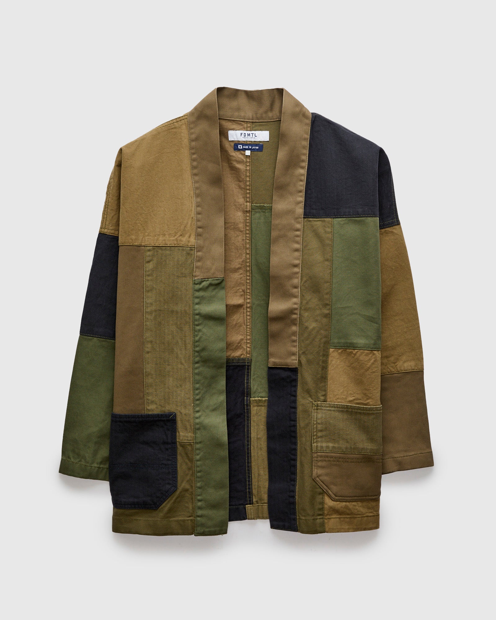 Patchwork Haori Jacket in Khaki – Blue Owl Workshop