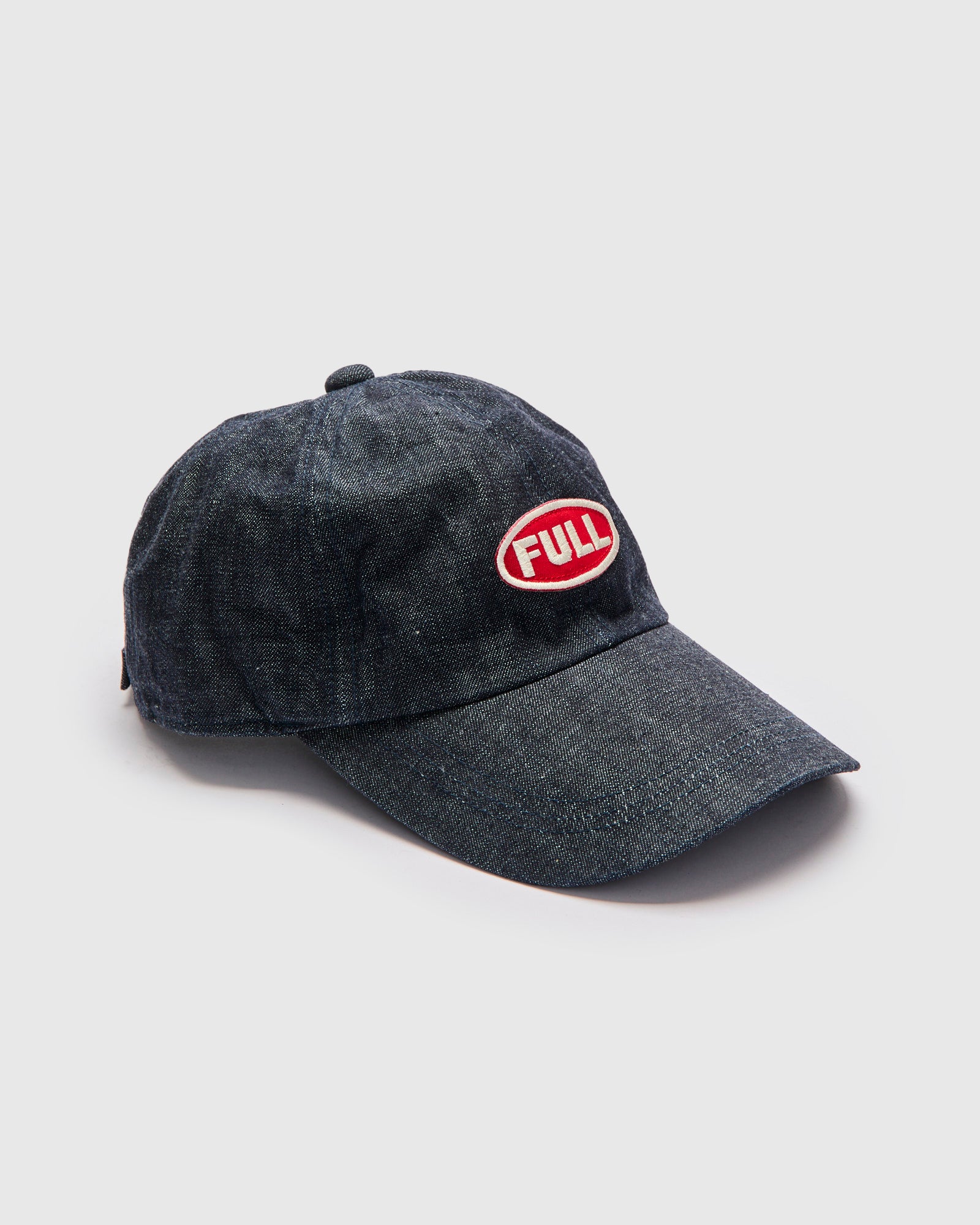 Full Wappen Denim Cap in Indigo Blue – Blue Owl Workshop