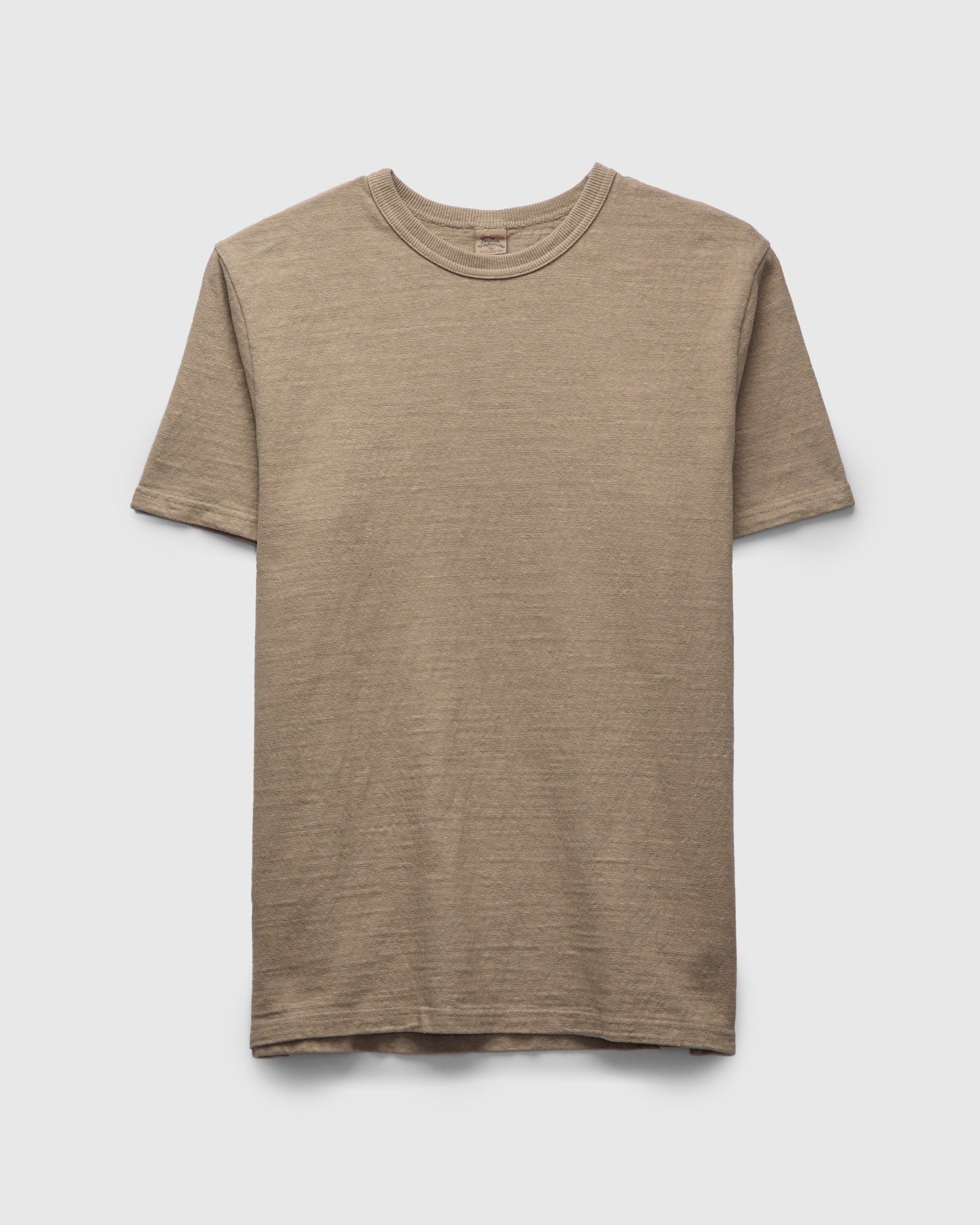 No. 8 Slub Nep Short Sleeve T-Shirt in Sand Beige – Blue Owl Workshop