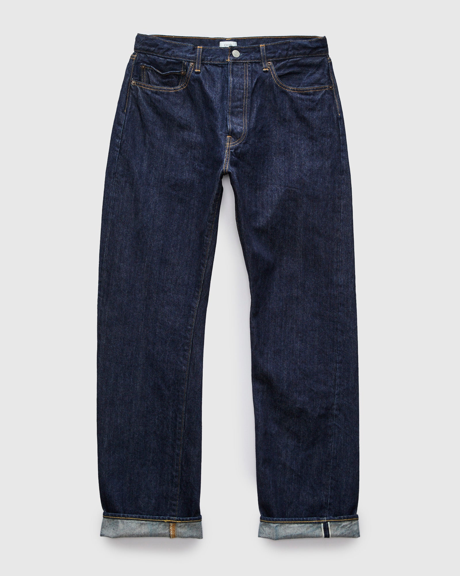 Straight 5 Pocket Selvedge Denim Pants in Navy Indigo – Blue Owl